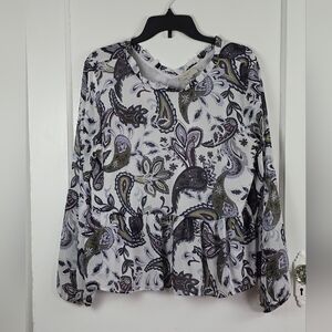 LOFT Outlet Floral Top Size M